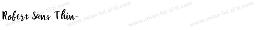Robert Sans Thin字体转换